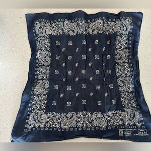 Paris accessories inc. blue bandana made in USA cotton
